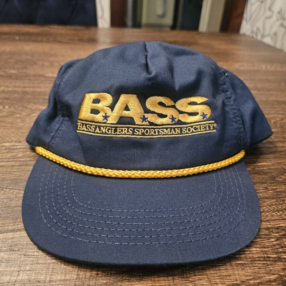 Bass Society Outdoor Hunting Store Fishing Dad Style Vintage Snapback Hat